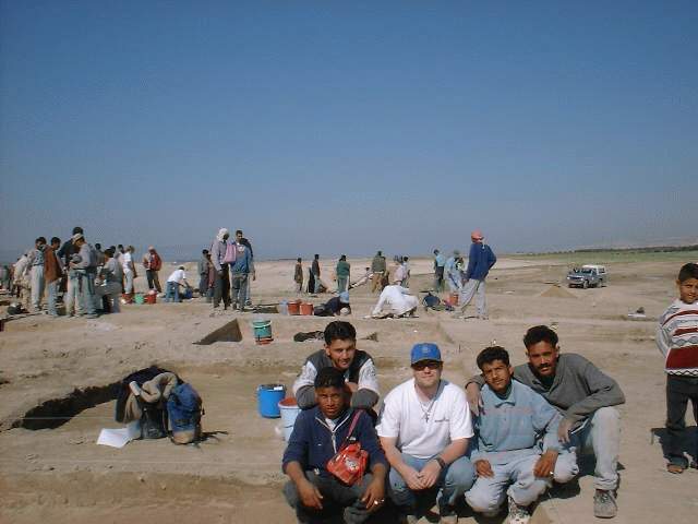 Me and my excavation crew, Tel Abu en Ni'aj, Jordan, 2000