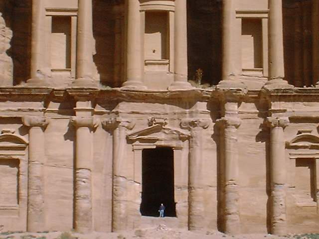 Me at the Monastery, Petra, Jordan, 2000