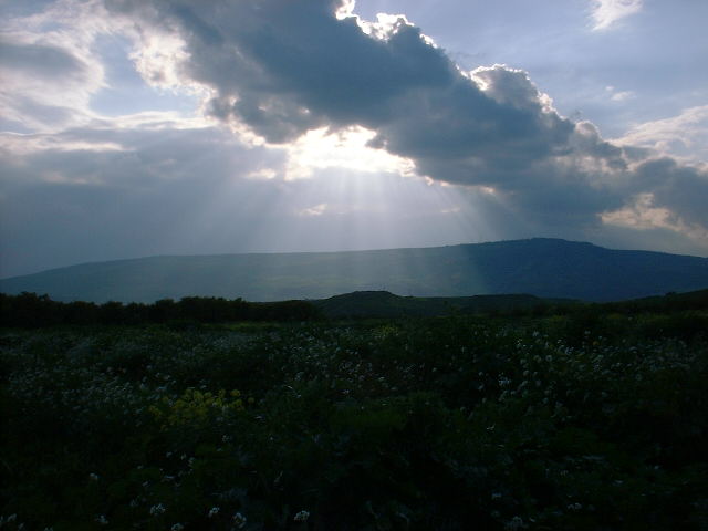 The West Bank at sunset, 2000
