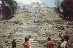 The Mayan pyramid at Lamanai, Belize, 1997