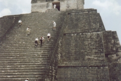 Me atop Temple 2 at Tikal, Guatemala, 1997