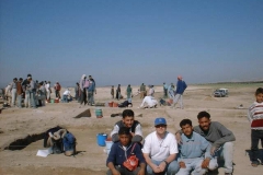 Me and my excavation crew, Tel Abu en Ni'aj, Jordan, 2000