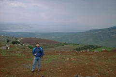 Me with the Sea of Galilee in the background, 2000
